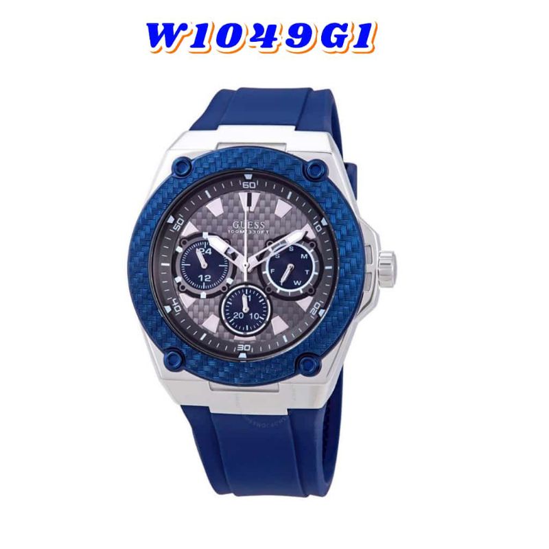 JAM TANGAN GUESS PRIA W1048G1 STRAP RUBBER ORIGINAL BM