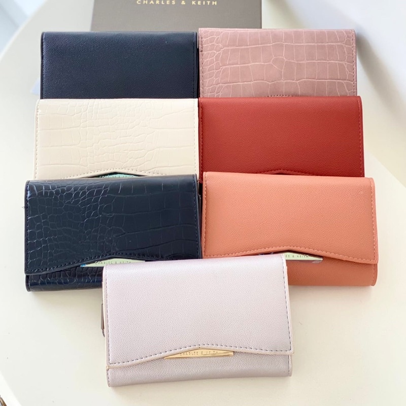 DOMPET WANITA IMPORT CK CNK FRONT FLAP WALLET ORI | Vente Gallery-6