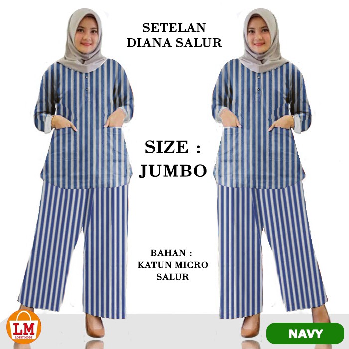 TERMURAH TERLARIS Setelan Baju &amp; Celana Wanita DIANA KATUN IMA LMS 24462-24560