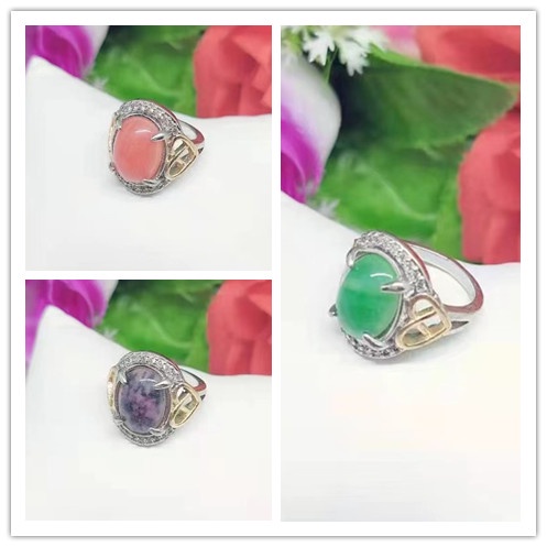 Cincin xuping permata warna warni perhiasan a-h