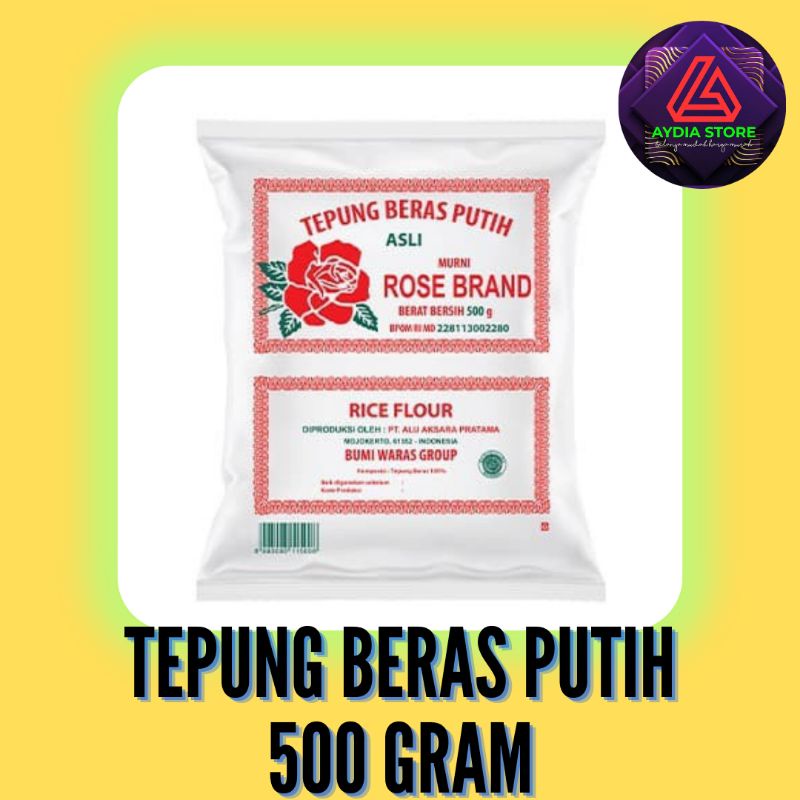 

TEPUNG BERAS PUTIH ROSE BRAND 500 GRAM