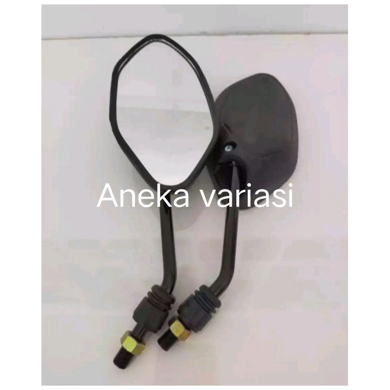 spion standar beat,Vario,Scoopy,Supra,karisma,Revo dll-Standar tangkai htam