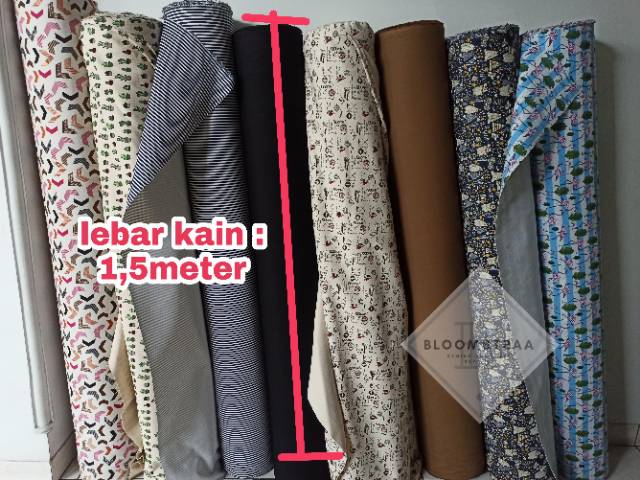 Kanvas Polos Terpal kain canvas polos Bahan Kanvas Polos 0.5m x 1.5m Setengah Meter