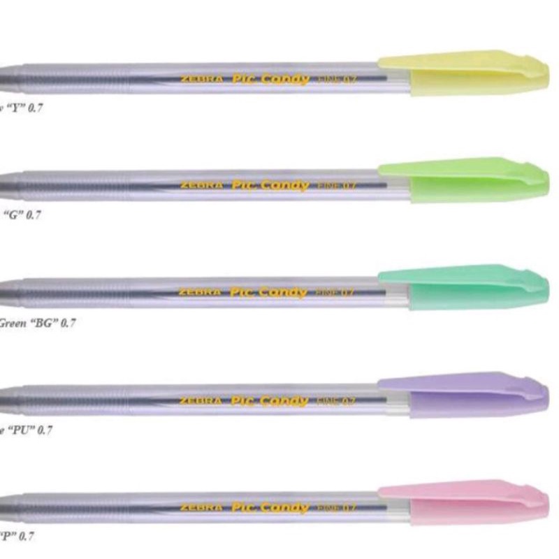

Pulpen Zebra Pick Candy 0.7mm