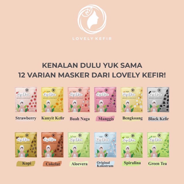 Masker Kefir Susu Kambing Etawa Sachet Shopee Indonesia