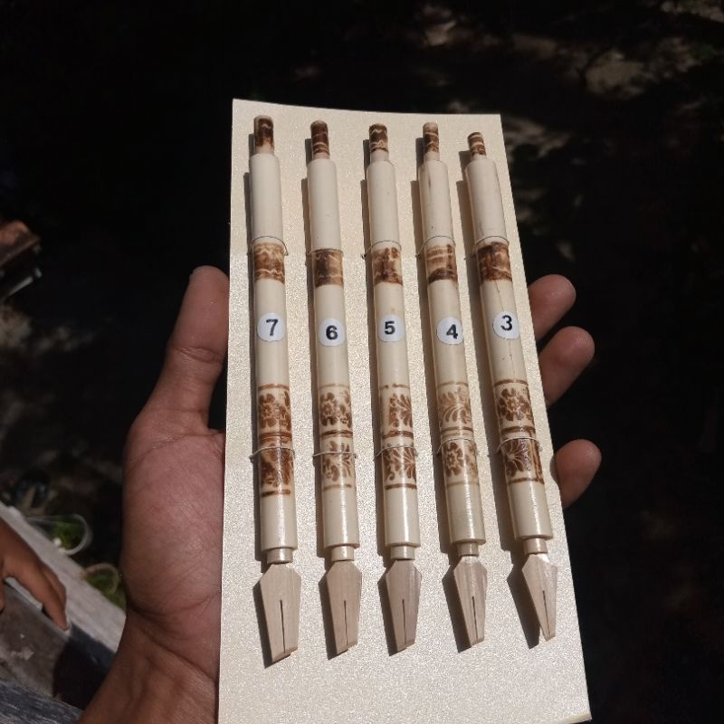 

Qalam kaligrafi handam naskah bambu 5pcs handam