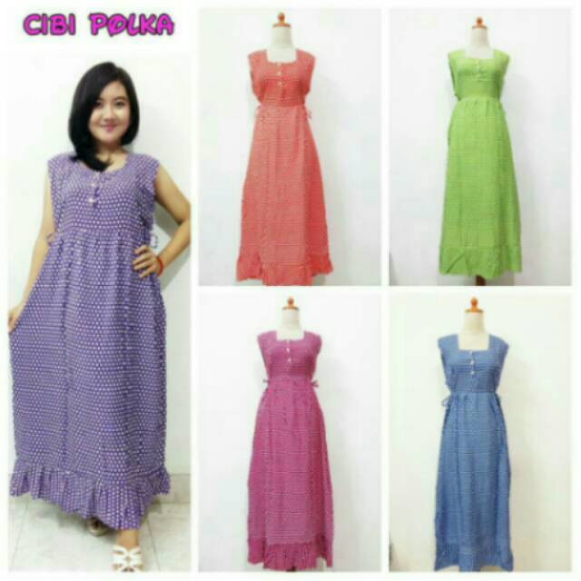 Cibi Polka baju tidur gaun pesta tanah abang batik kebaya baju grosir baju cewek murah wanita