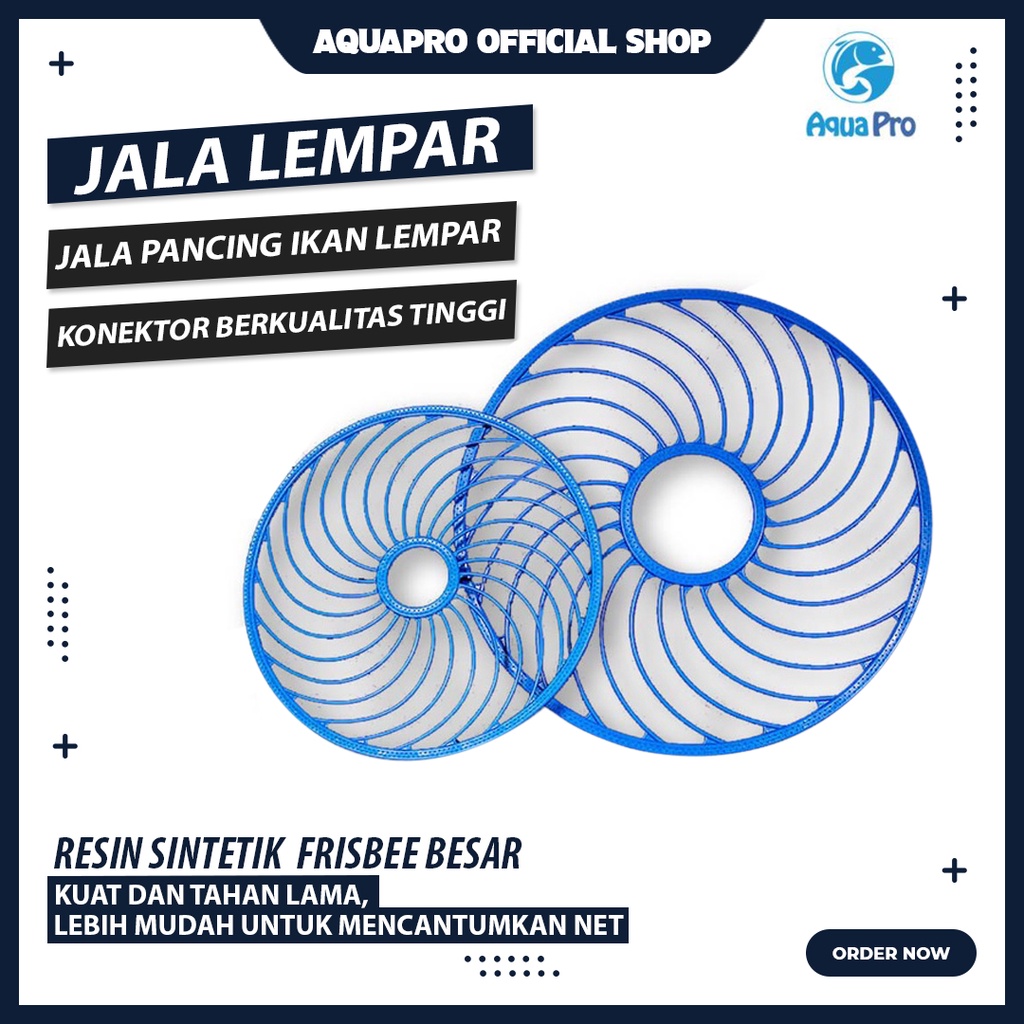 Aquapro Jala Lempar Penangkap Ikan Udang 4 Model Panjang 10m dengan Piring Bulat Terbaru &amp; Termurah