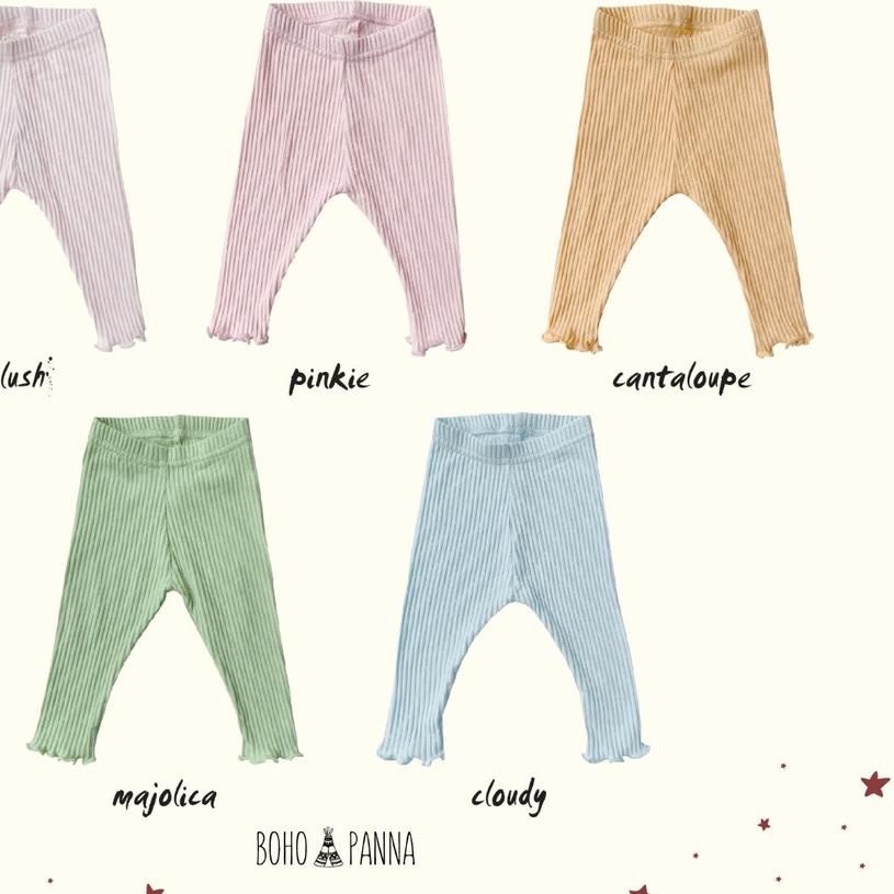 BOHOPANNA BOHO BABY BOHOBABY LEGGING GIRL 0-1 TAHUN / Bohobaby Legging Reeb Girl