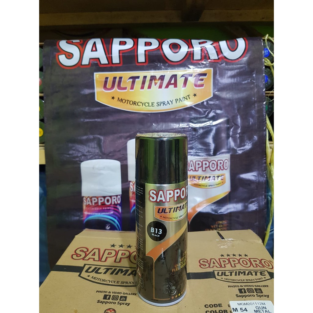 

B13-Black: Sapporo ULTIMATE Paint/Cat Semprot Sapporo/Pilok