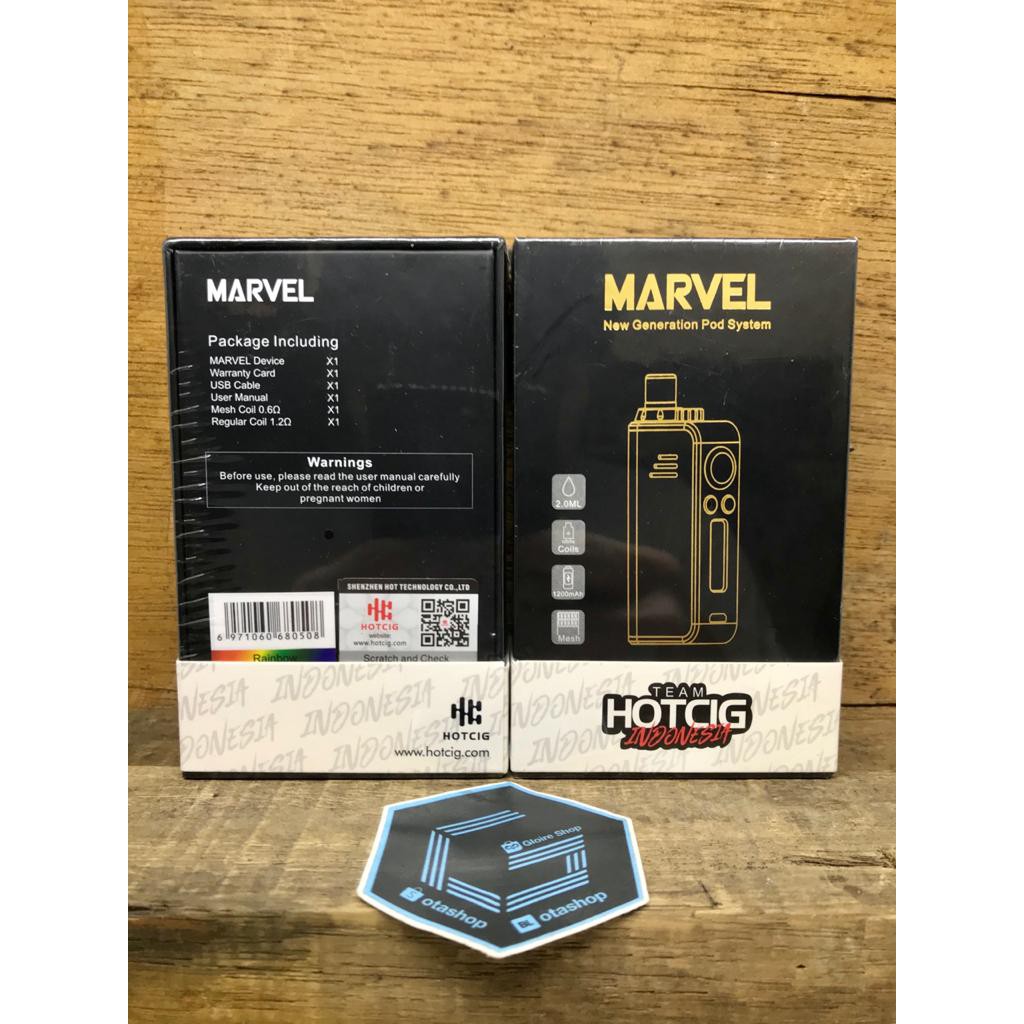 Authentic Hotcigs Marvel Aio Pod Kit System 30w 1200mah vape mod pods hotcig vapor