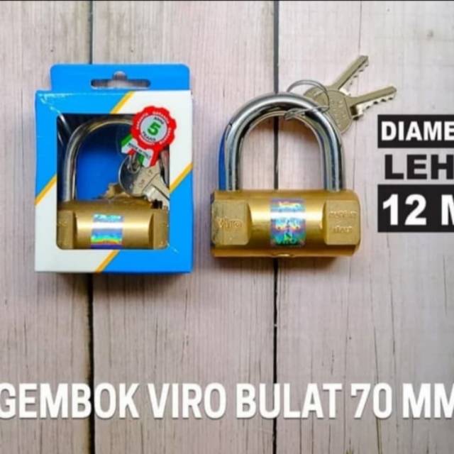 Gembok Viro bulat 70mm