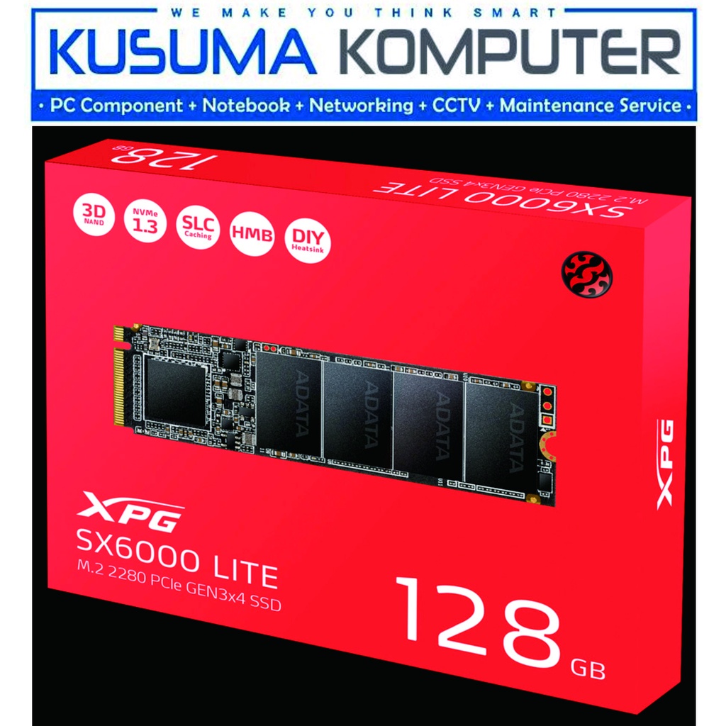 Adata XPG SX6000 Lite 128GB SSD M.2 NVMe PCIe Gen3x4