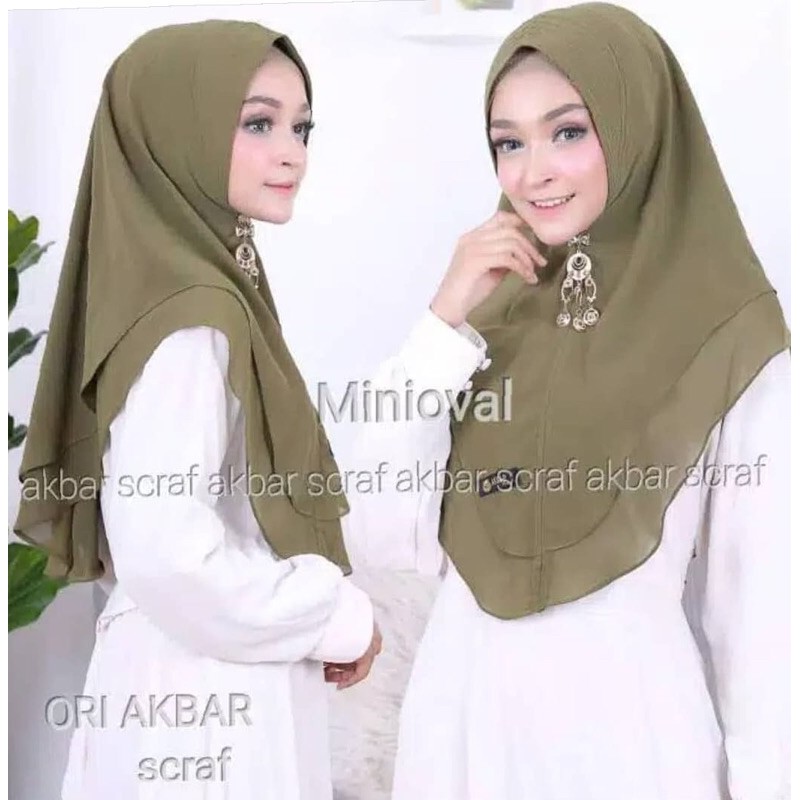 SALE KHIMAR MINI OVAL ORI AKBAR