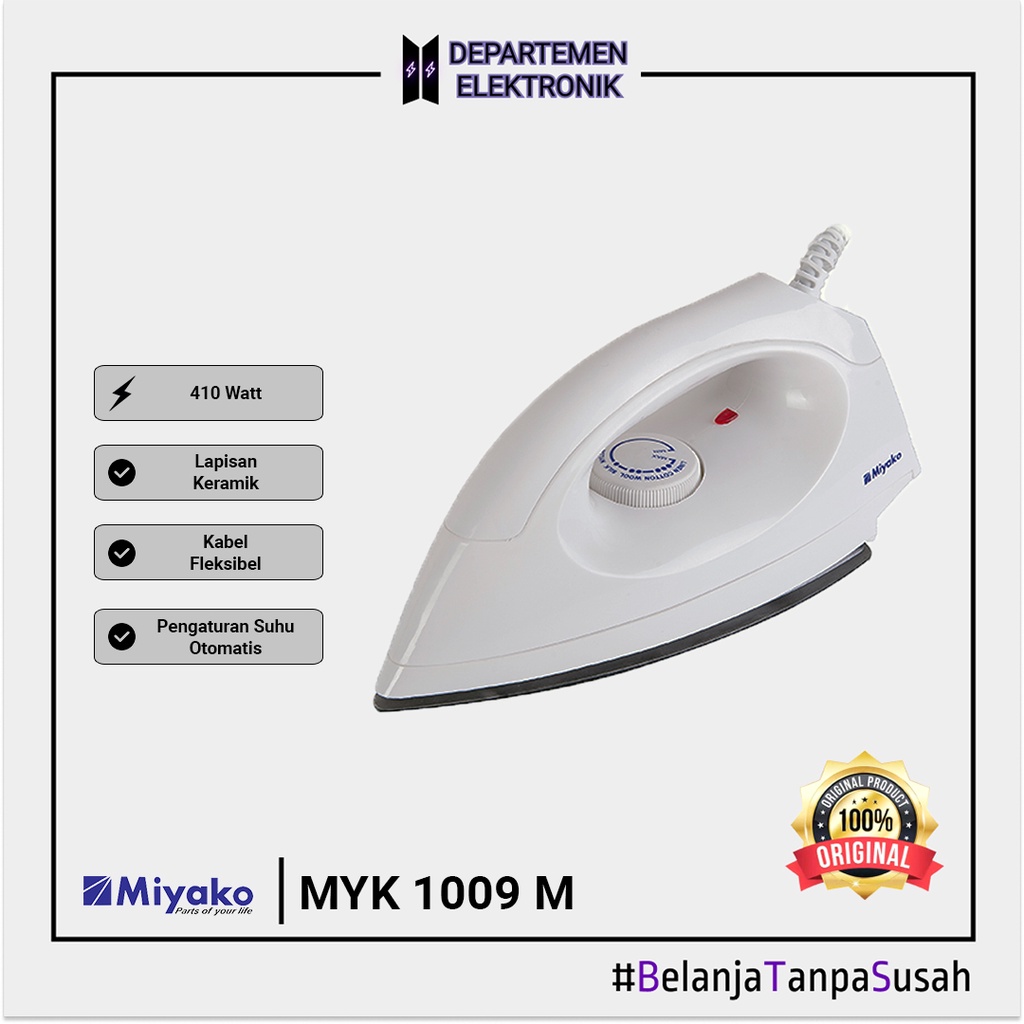 Miyako EI 1009 M Setrika MURAH BANGET / GARANSI RESMI