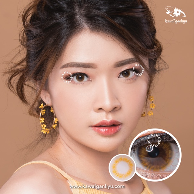 Kawai Gankyu Softlens - Princess spanish brown (1botol)