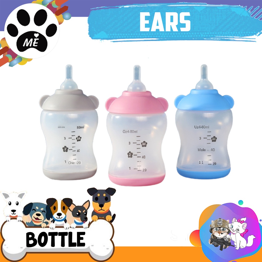 Pet Bottle &quot;EARS 100ML&quot; Botol Newborn Puppy Kitten