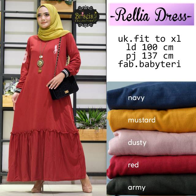 Fashion Wanita / Hijab Dress / Rellia Dress