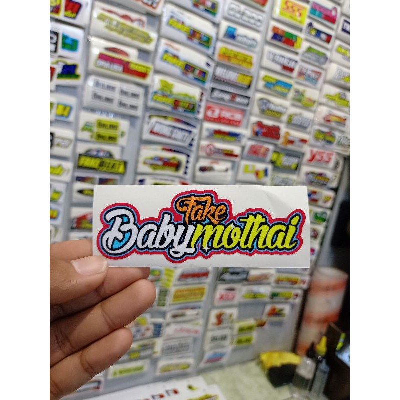 stiker printing print cutt fake babymothai thailook