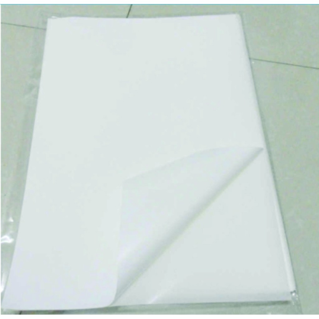 

Stiker Vinyl Putih / Sticker Putih Inkjet / Coating / Dye Base Ukuran A3+