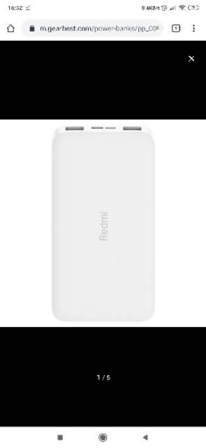 Redmi Powerbank 10000mAh Dual Output Dual Input