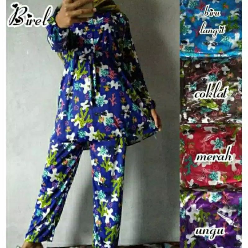 Setelan Wanita Hyget Setcel Busui Friendly Kekinian Terbaru Setcel Busana Muslim Baju Tidur Wanita