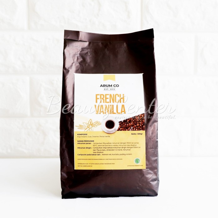 

ARUM CO FRENCH VANILLA 500GR / INSTANT DRINK / BUBUK MINUMAN GRATIS ONGKIR