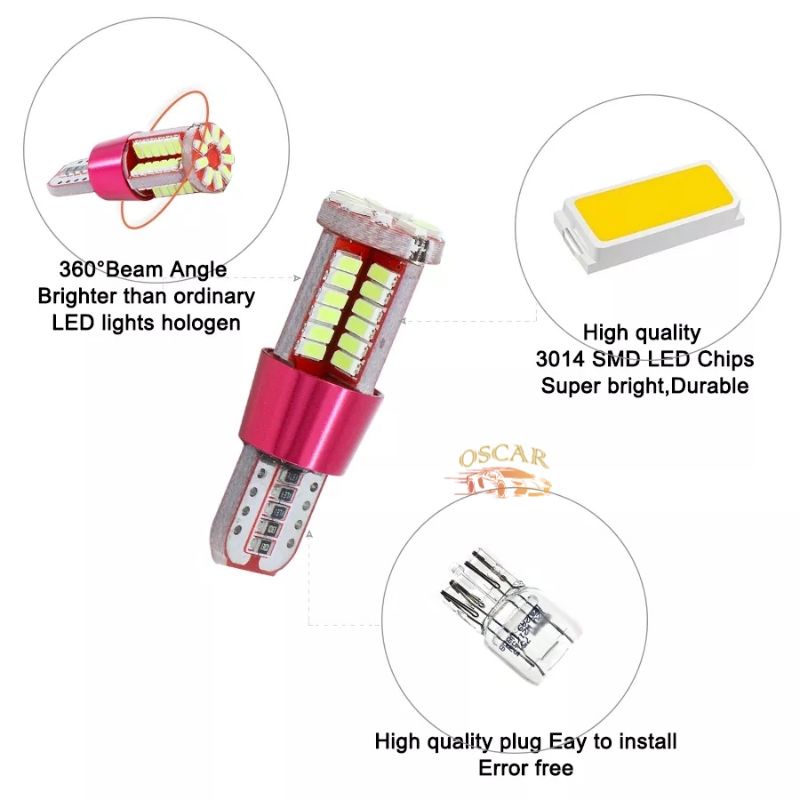 LED mobil motor T10 tancap extreme bright 57 SMD 4041 canbus no error