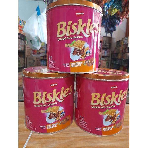 Biskies biskuit kaleng 224gr ( exp feb 23)