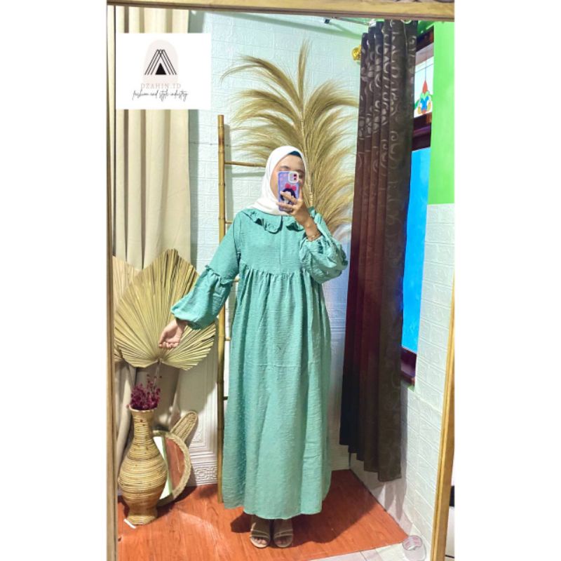 Gamis Cringkel || Gamis uragiri || Gamis airflow || Gamis kringkel Polos uragiri || Gamis Uragiri || Gamis kringkel || Amyra Dress  ||