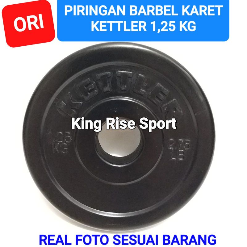 Jual Kettler Rubber Plate/ Piringan Barbel Karet 1,25 Kg Shopee Indonesia