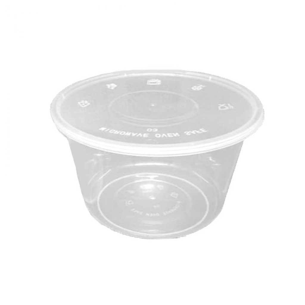 Thinwall Bowl 1500 ml Tempat Makanan Cup Puding + Tutup Mangkok Salad Buah PP Foodgrade Surabaya Sud