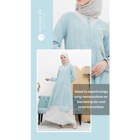 Rauna Couple Gamis / GD -26 Biru / Fashion Muslim