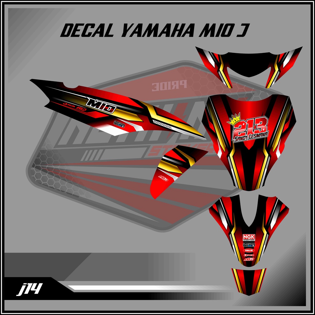 decal mio j red gold 14