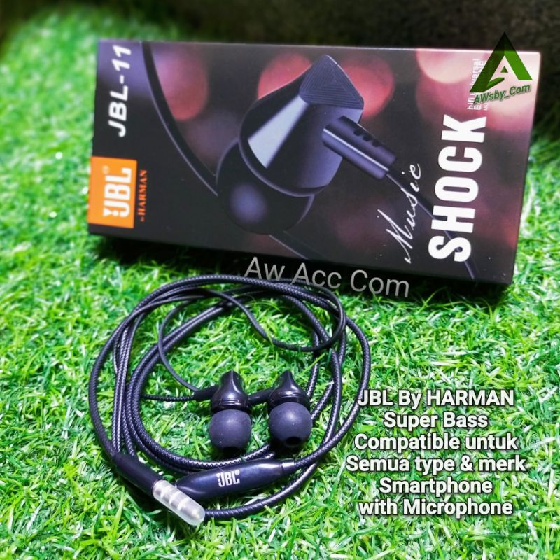 Headset JBL HD Sound Powerfull Bass Earphone JBL Bass Stereo