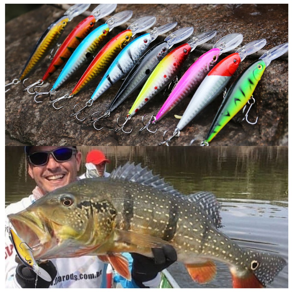 Sougayilang 1 Pcs Memancing Umpan 13 Cm Kail Pancing Ikan Kecil Laser Keras 3D Mata Bass Umpan Buatan Umpan Umpa