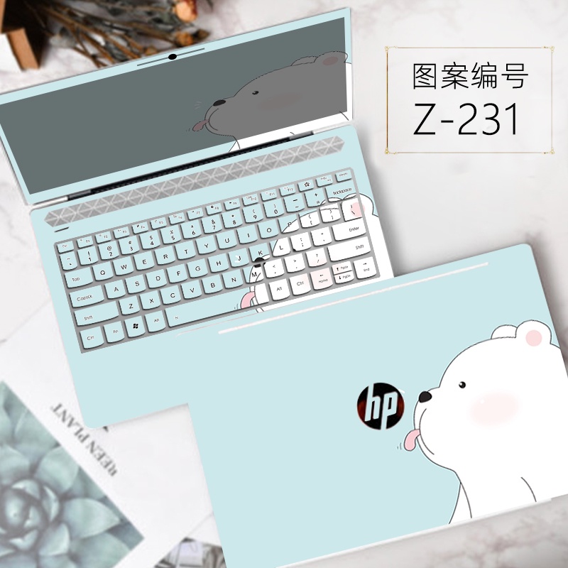 3pcs Stiker Pelindung keyboard Laptop Motif Print Kartun ABC 14 &quot;Untuk HP 245 G8 / G9 246 G8