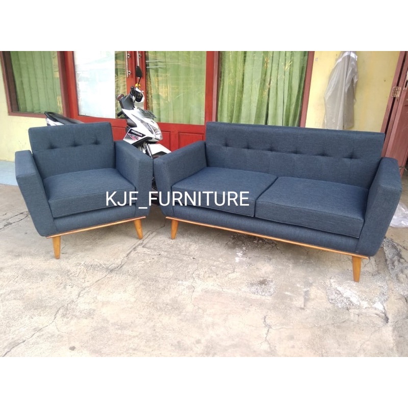 sofa tamu minimalis sofa retro minimalis set 21 bahan kain fabric