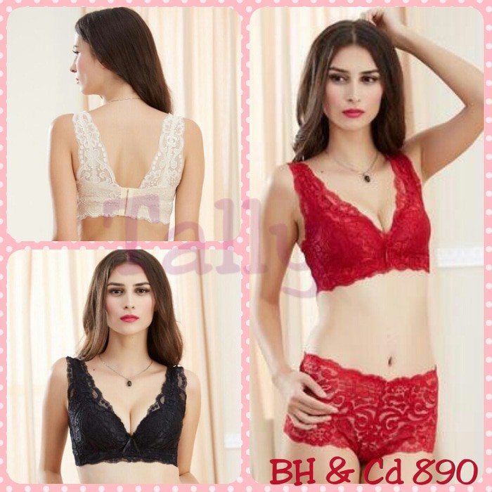 KODE 890 SET   TALLY BRA   CELANA BRA TANPA KAWAT PUSH UP BRA Murah