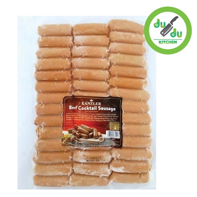 

(Dudu Kitchen) Sosis 1kg Beef Cocktail Kanzler - sausage sapi snack