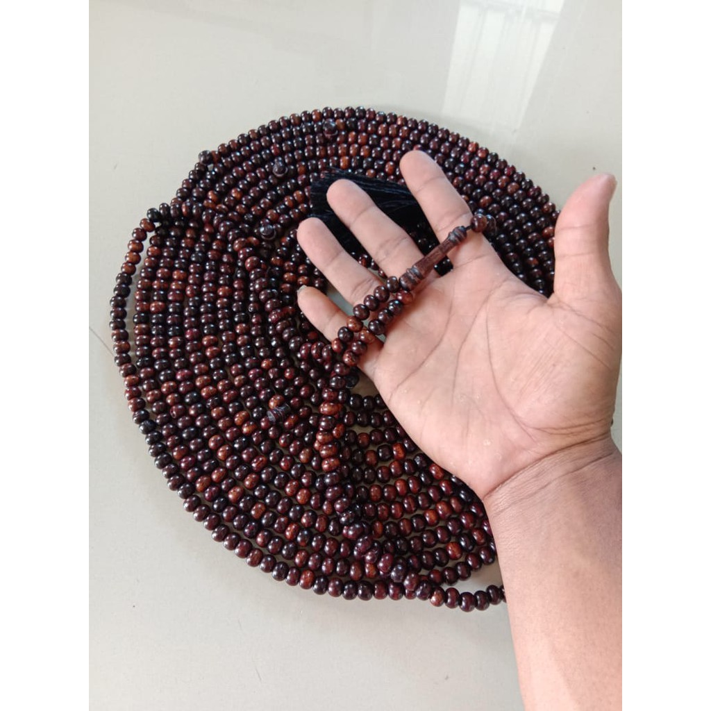 Tasbih stigi isi1000 butir tasbih kayu setigi tasbih 1000 biji tasbih 1000 butir murah