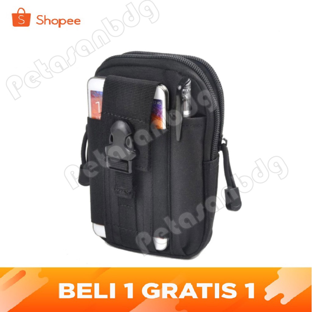 PTS -( BUY ONE GET ONE ) Tactical Molle IMPORT Waist Military - Hitam