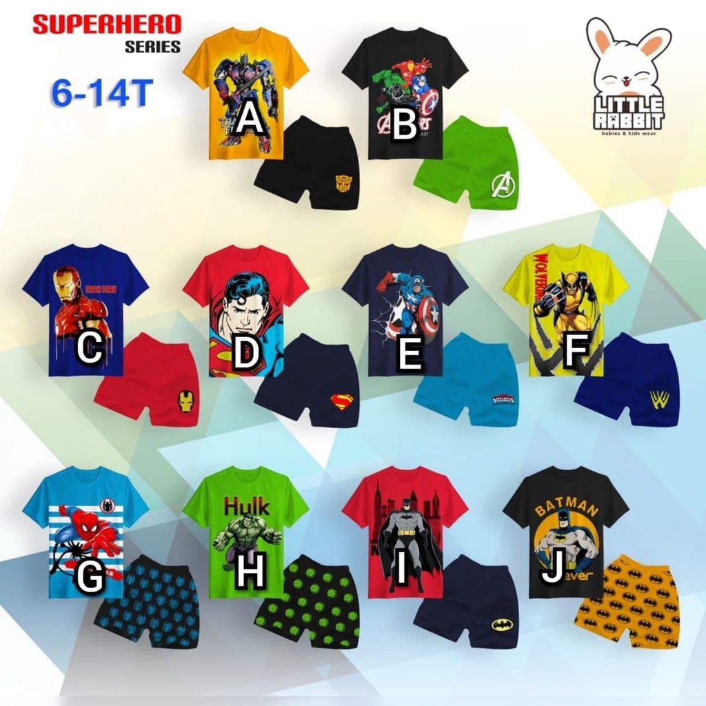Little Rabbit - Superhero Series - Setelan Anak