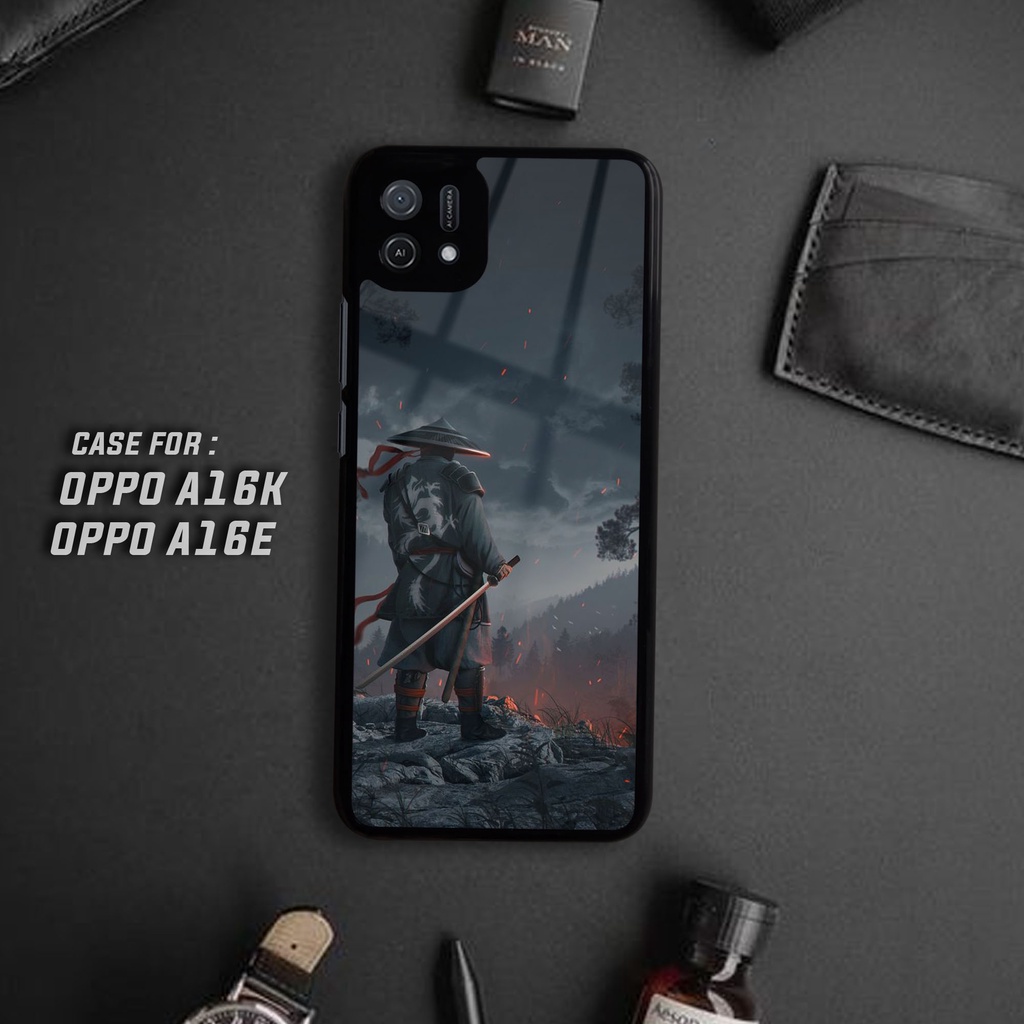 Case OPPO A16K/ A16E - Casing OPPO A16K/A16E [ SAMURAI ] Silikon OPPO A16K/A16E - Case Hp - Case Mewah - Cassing Hp - Softcase Glass Kaca - Softcase Hp - Kesing Hp - Kondom Hp - Case Terbaru