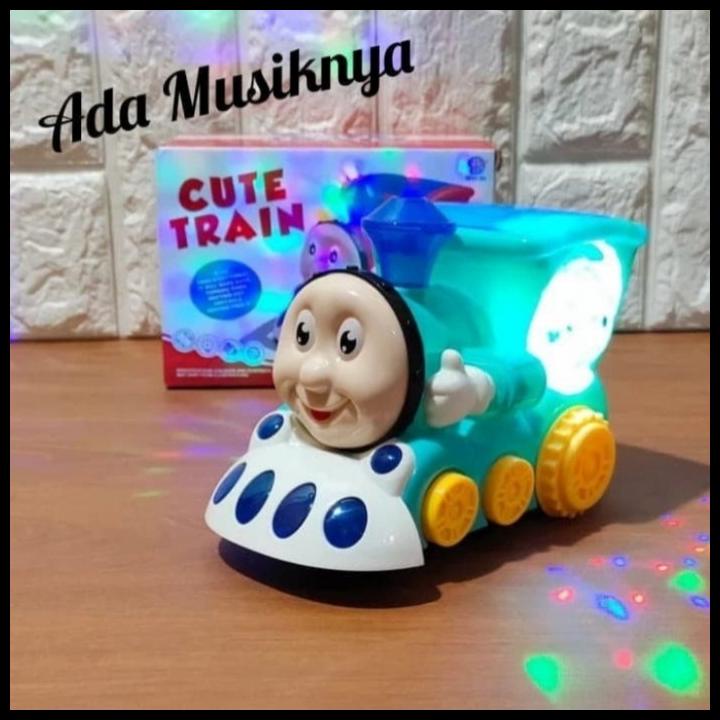 Mainan Kereta Thomas Train Lampu Dan Suara Musik