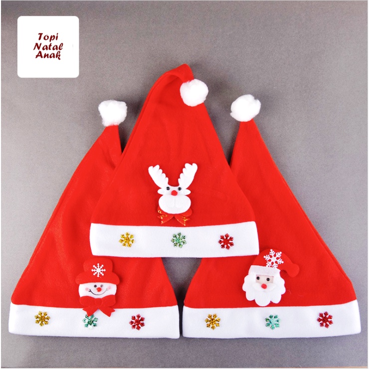 Topi Natal Dewasa Anak Christmas Hat Topi Santa Claus Topi Fashion