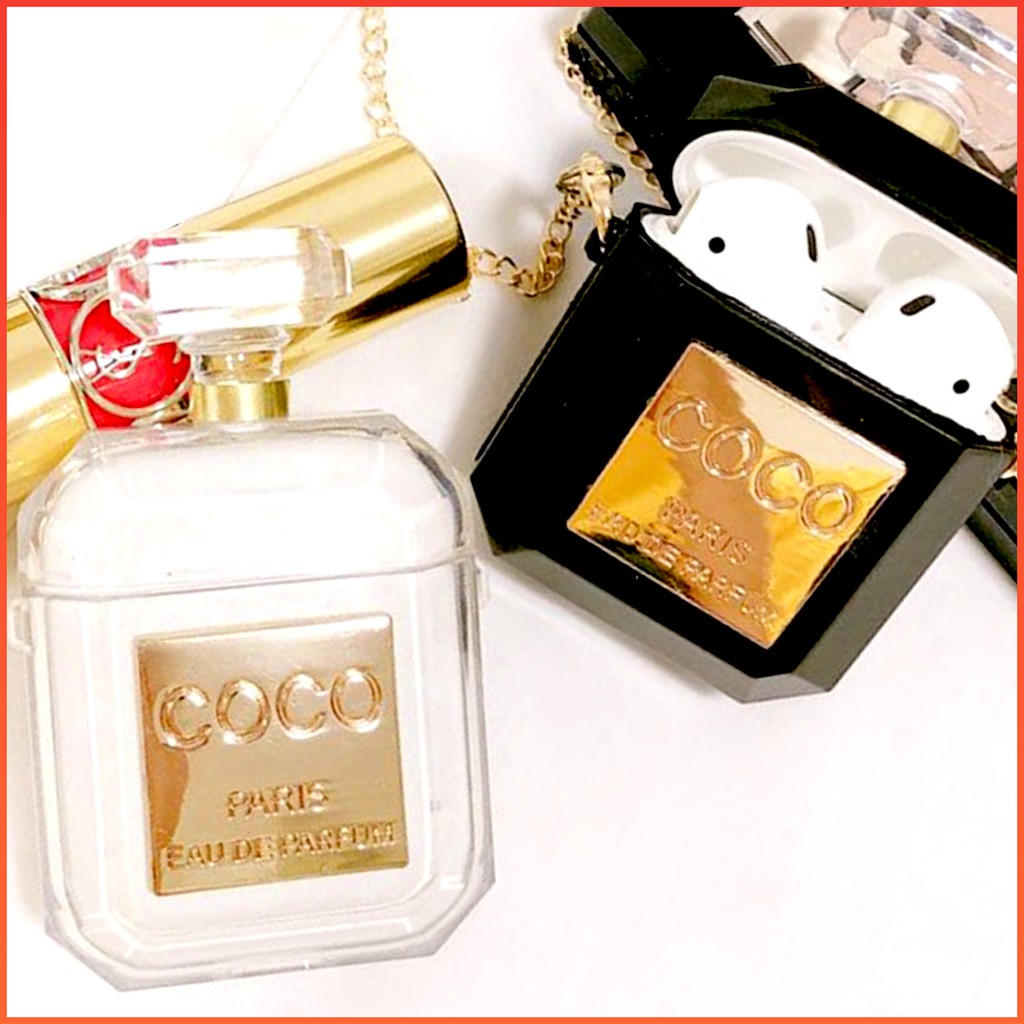 AirPods Coco Chanel Perfume Soft Case Cover for I9s I11s i1 Airpods 1 & 2 Casing