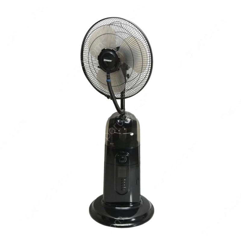 kipas angin uap kabut embun KRISBOW misty fan full black dengan remote