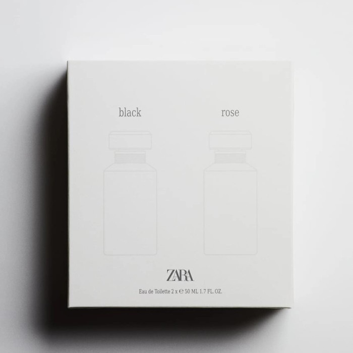 Original Parfum Zara Black and Rose Gift Set isi 2pcs