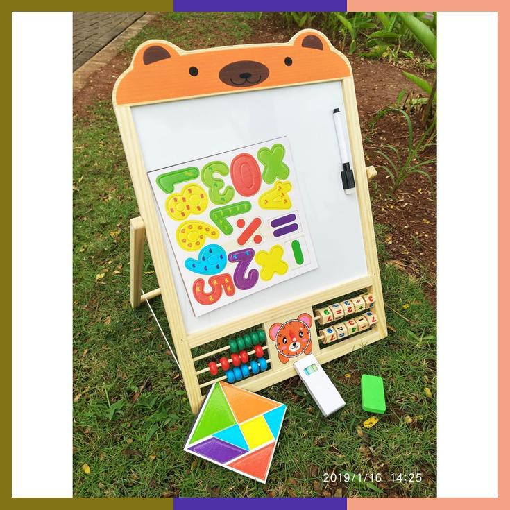 

Learning Easel 3 In 1 / Drawing Board Set / Papan Tulis Anak